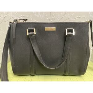 Kate Spade Newbury Lane Loden Black Saffiano Leather Crossbody Shoulder Bag